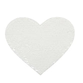 sublimation Black & White Sequin Transfer Heart Shape